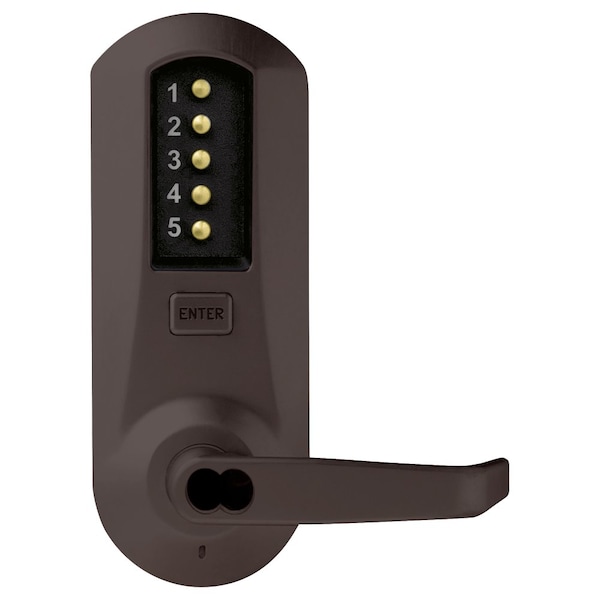 Dormakaba Cylindrical Combination Lever Lock, Interior Combination Change, DOD, 2-3/4-in Backset, 1/2-in Throw 5031BWL-744-41 - main